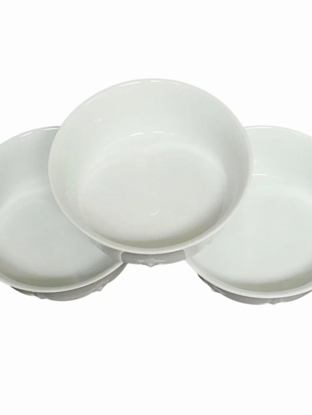 Lot of 3 Hutschenreuther Baronesse White Fruit Cereal Dish
